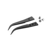 ESD Ceramic Tweezer Tips, Style 7, Zirconia Tips for 7ZJ.SA, Curved, Fine, 1.6" redirect to product page